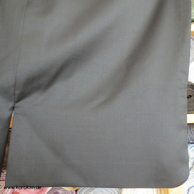 schwarzer Iromuji Kimono reine 120'er Cool Wool Schurwolle, Anfertigung