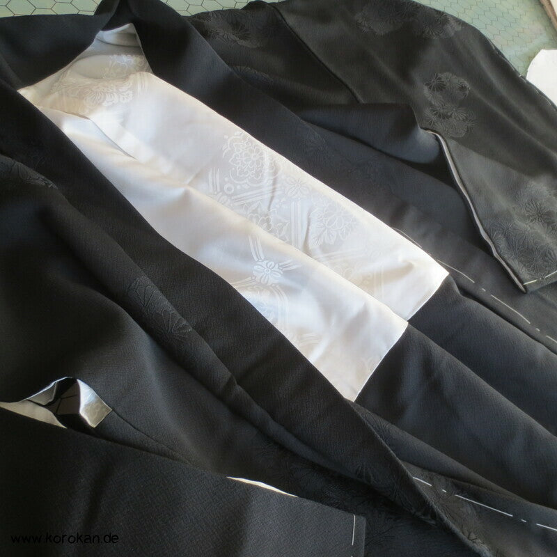 Chrysanthemen Rinzu Damast Seiden Haori Kimono Jacke