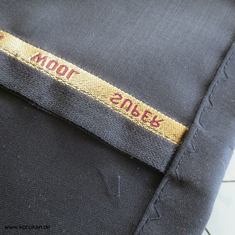 schwarzer Iromuji Kimono reine 120'er Cool Wool Schurwolle, Anfertigung