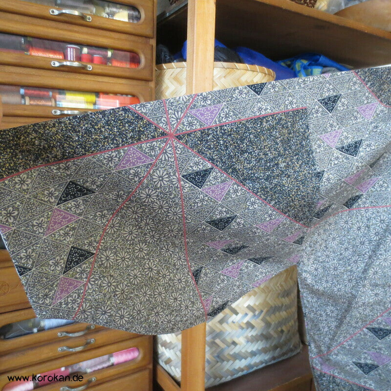 moderner zweiteiliger Kimono, Dochugi + Wickelrock