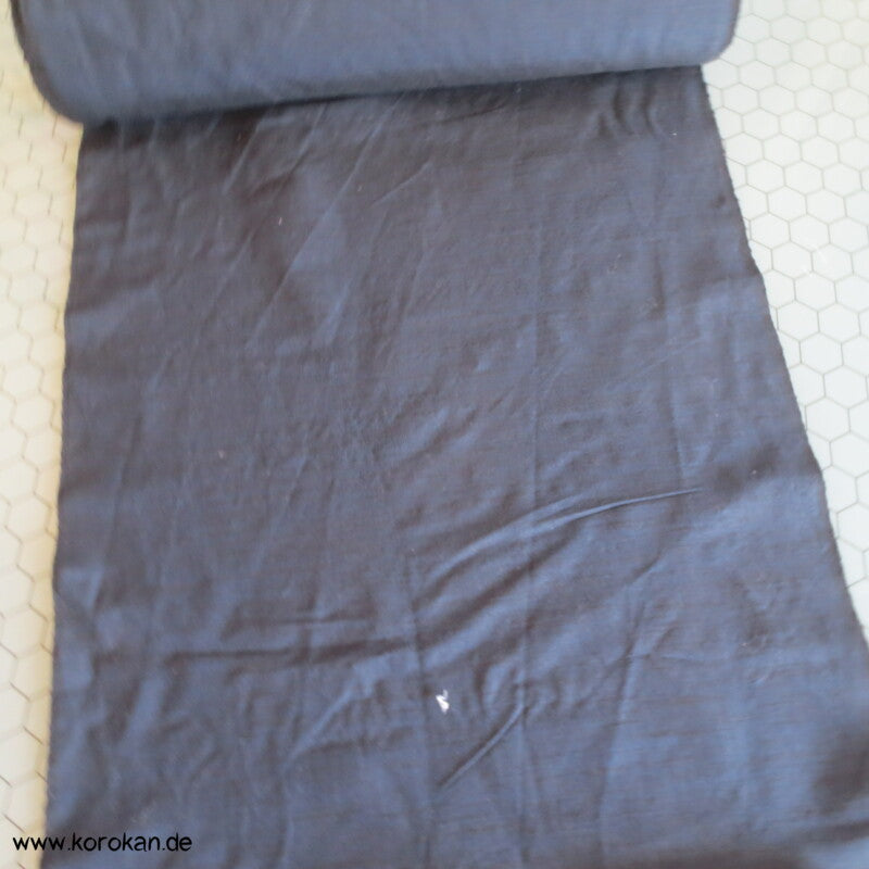 blau schwarz melierte Männer Kimono Wolle/ Seide