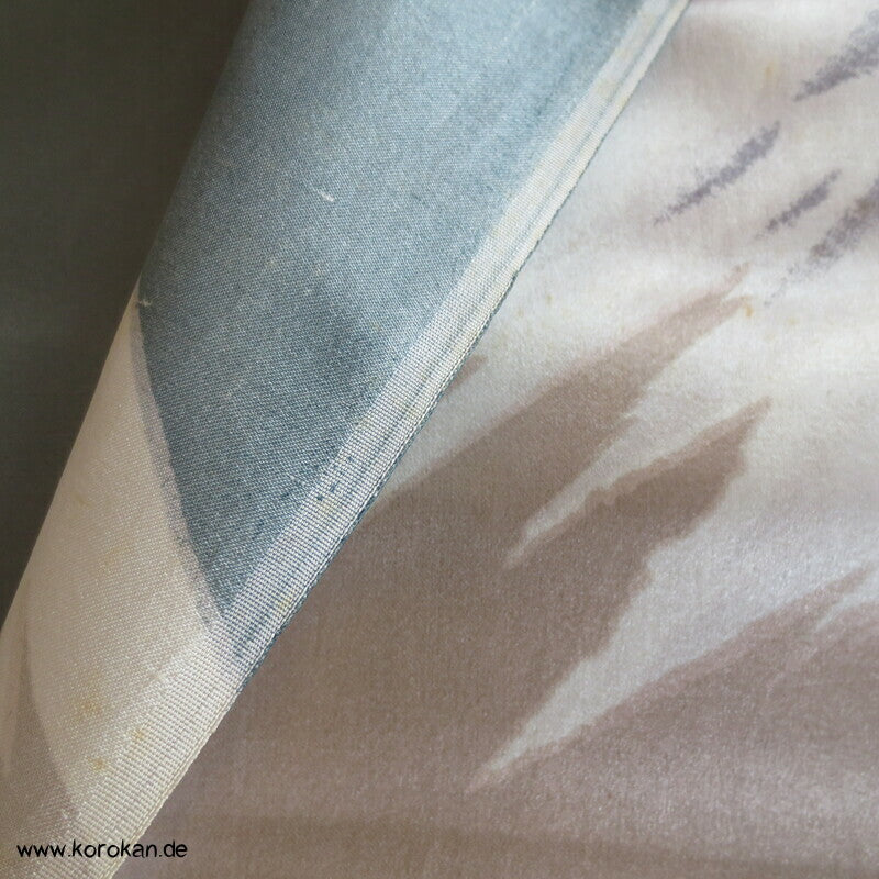 bemalter Seidensatin Haori Schulter Futter - Tokkaido Shikishi