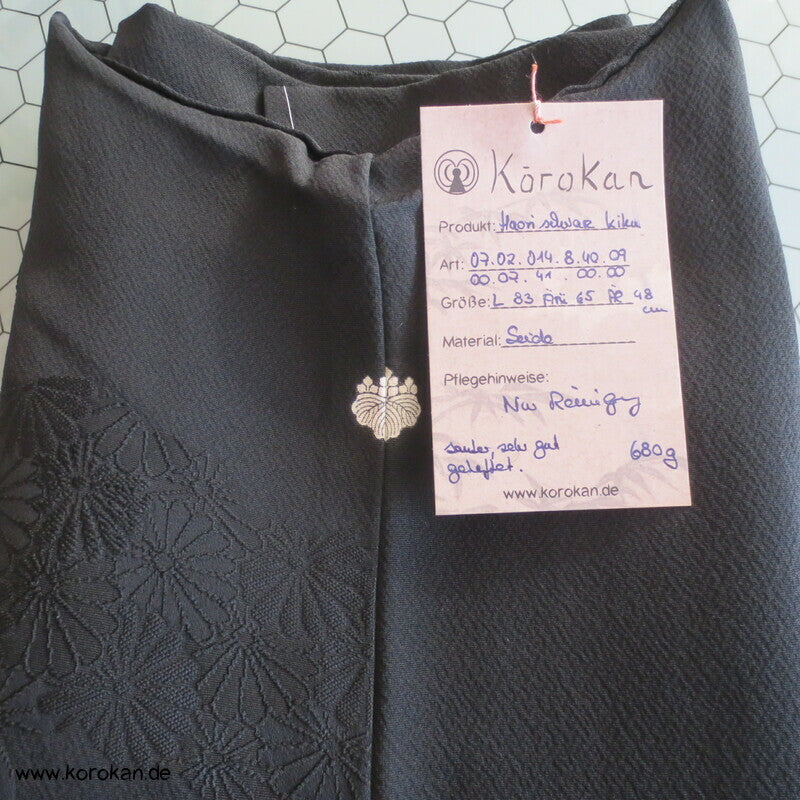 Chrysanthemen Rinzu Damast Seiden Haori Kimono Jacke