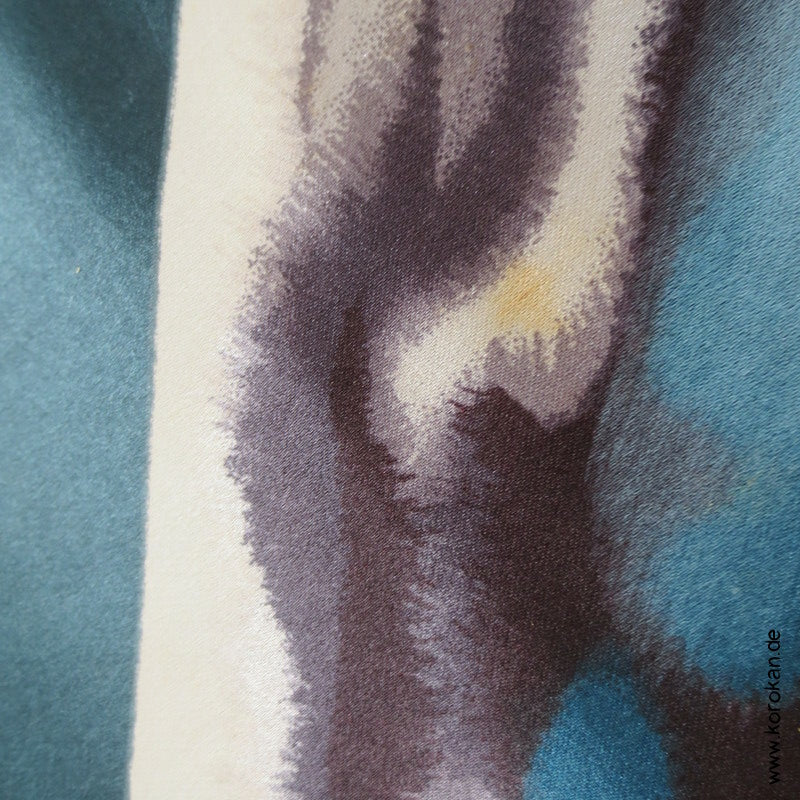 bemalter Seidensatin Haori Schulter Futter - Tokkaido Shikishi