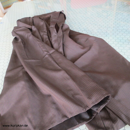 braun schwarz gestreifte Hakama - Umanori Hose