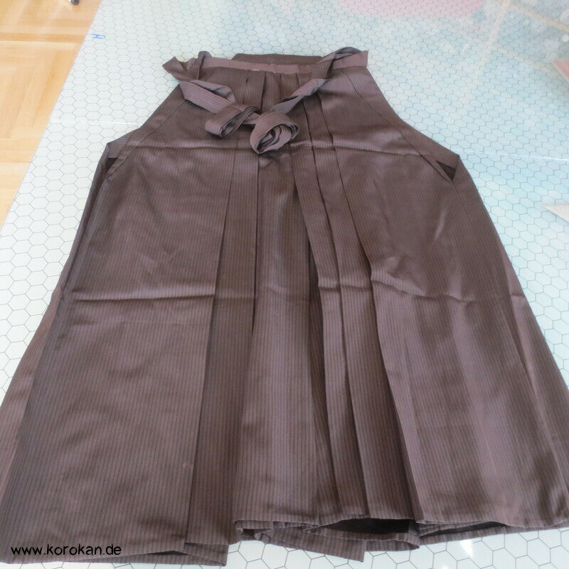 braun schwarz gestreifte Hakama - Umanori Hose