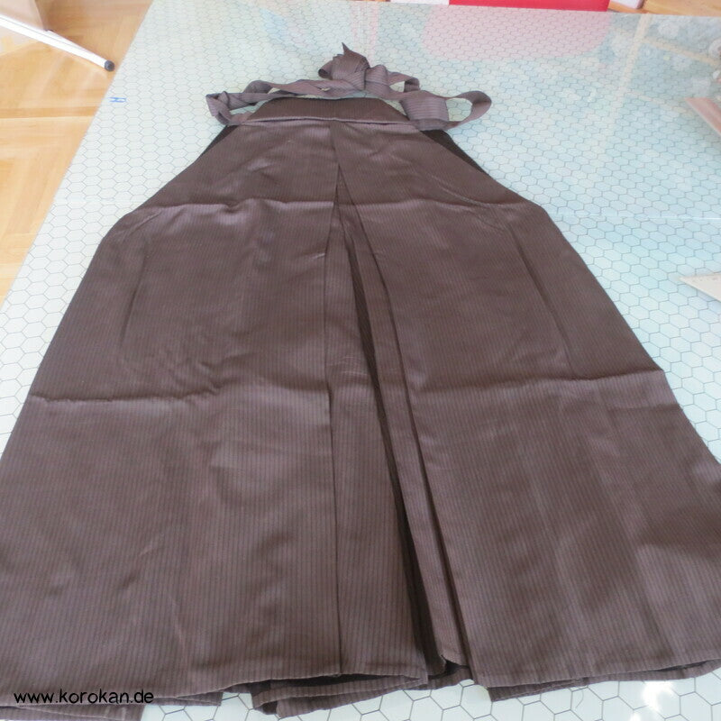 braun schwarz gestreifte Hakama - Umanori Hose