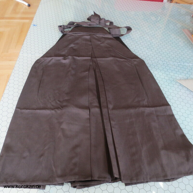 braun schwarz gestreifte Hakama - Umanori Hose