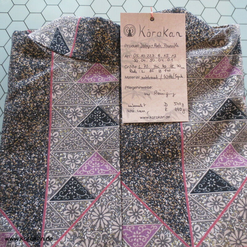 moderner zweiteiliger Kimono, Dochugi + Wickelrock