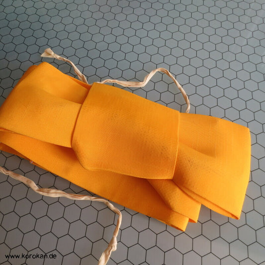 Tzukuri Obi - vorgebundenen Alltags Obi - schlicht gelb