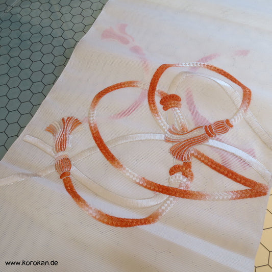 Flechtband Stickerei Obi Rho Seide