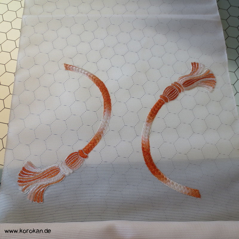Flechtband Stickerei Obi Rho Seide