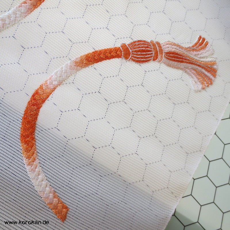 Flechtband Stickerei Obi Rho Seide