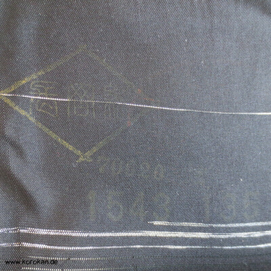 schwarzer Rho Seide Tanmono Sommer Trauer Kimono