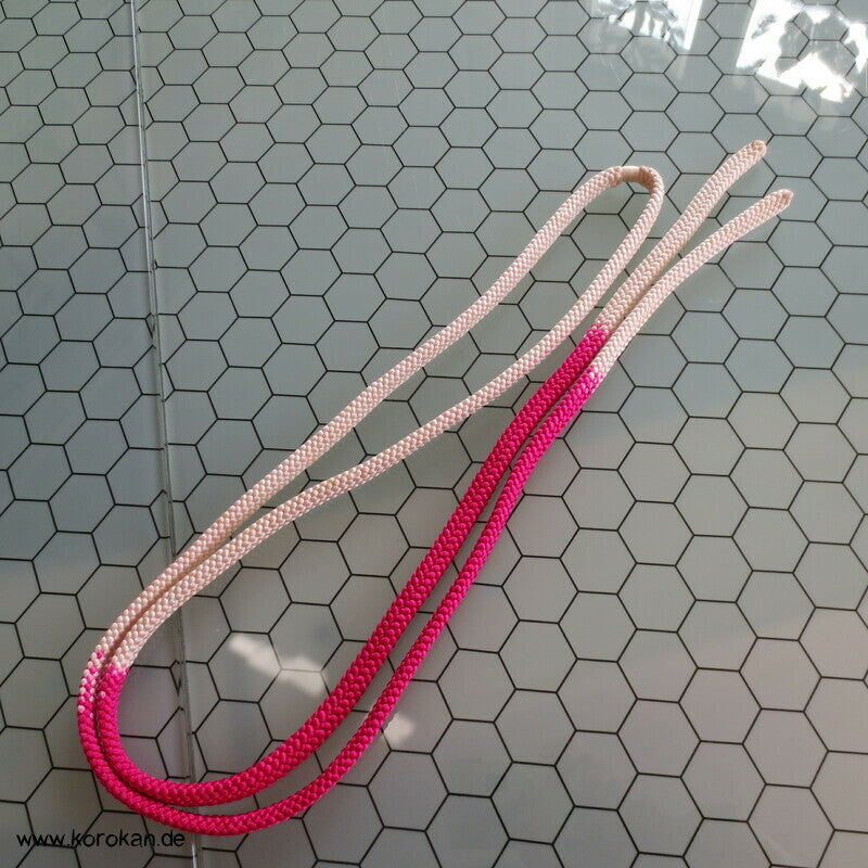 pink weiß Verlauf Obijime, Seide, ohne Troddeln
