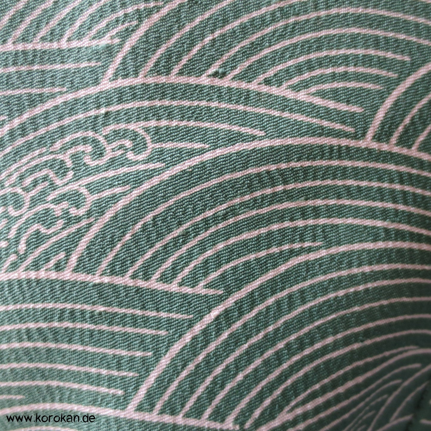 Fächer auf Wellen Chirimen Seiden Crepe Wickel - Kleid