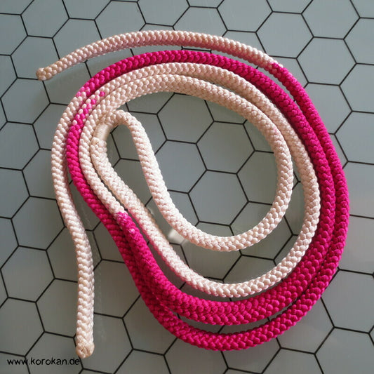 pink weiß Verlauf Obijime, Seide, ohne Troddeln