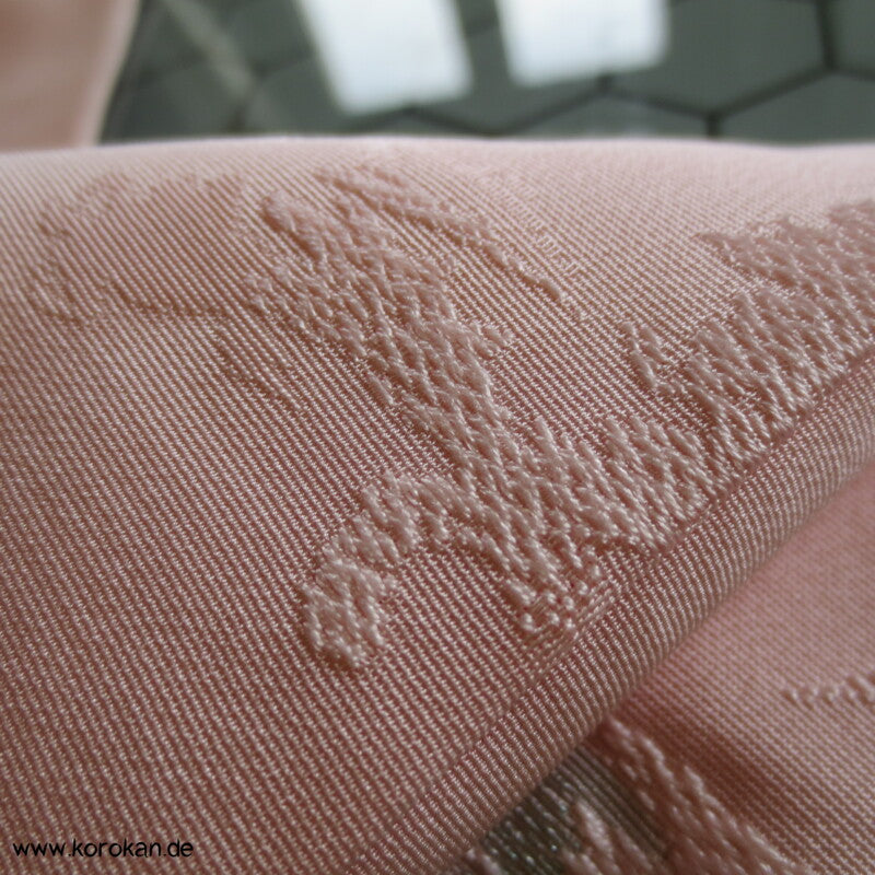 pastellfarben glänzende Urushi Wellen Seidenbrokat Haori Kimono Jacke