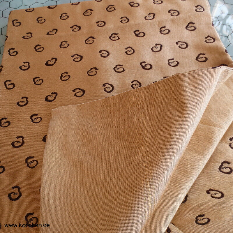 Nagoya Obi Kringel auf goldbeige