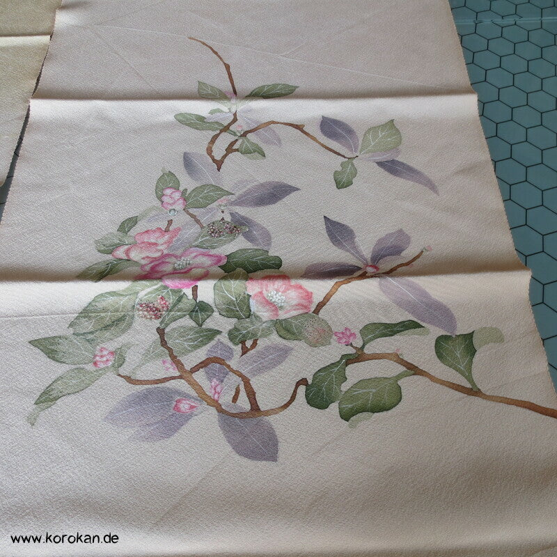 Kamelienbaum Stoffbahnen Seide für Homongi - Karieba