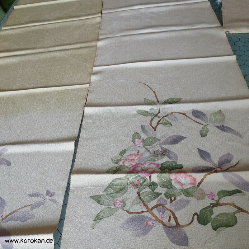 Kamelienbaum Stoffbahnen Seide für Homongi - Karieba