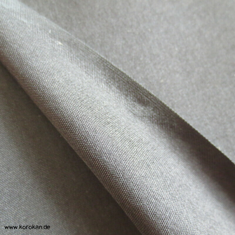 schwarzer Chirimen Crepe Seiden Tanmono Kimono