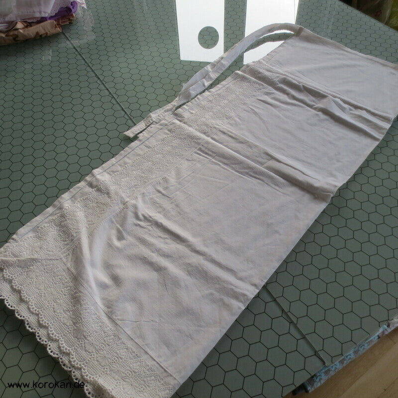 Susoyoke Kimono Wickelunterrock mit Spitzenrand