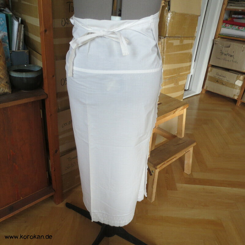 Susoyoke Kimono Wickelunterrock mit Spitzenrand