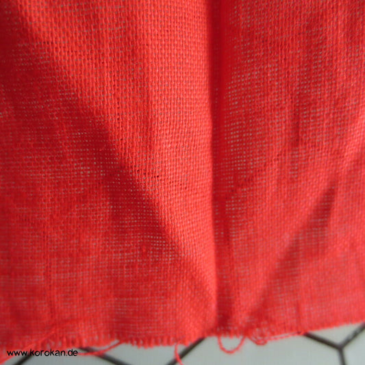 rotes Batist Baumwollfutter für Kimono - fein und leicht