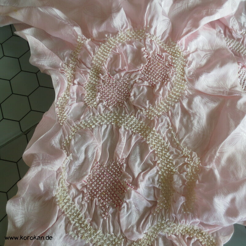 Shibori sakura Shippo Damast Kreisel Obiage
