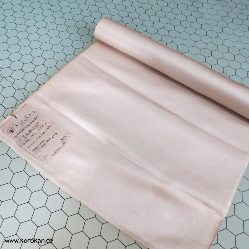 Kanji grau auf creme Nagoya Obi Seide Urushi
