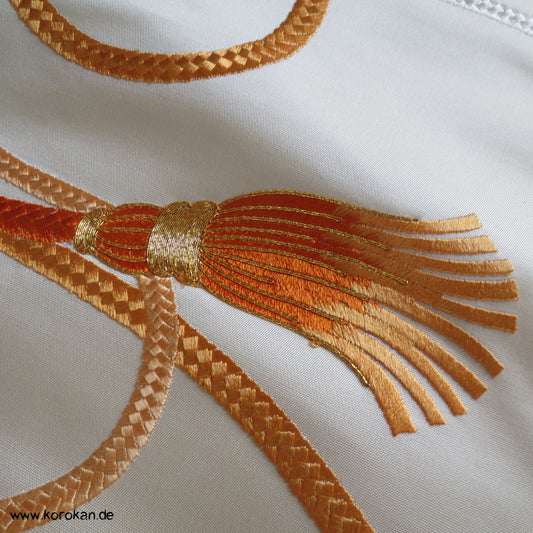 Flechtband Stickerei Nagoya Obi Seide