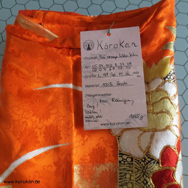 destroyed Heritage, ganz viel Gold Kakeshita Furisode Seidenbrokat Kimono
