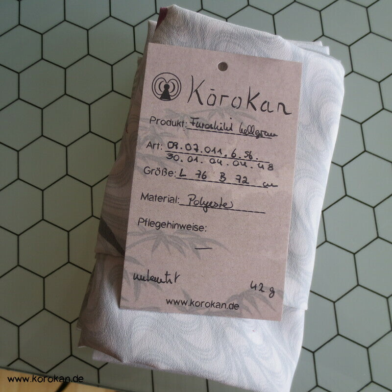 Furoshiki Tragetuch, rote Katleya Orchideen auf Wellenlinien