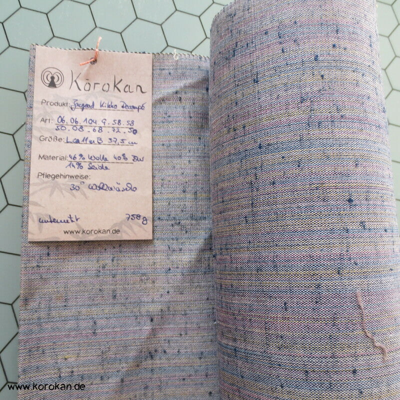 Kikko auf Streifen Wolle/Seide/Baumwolle Kimono Jacquard