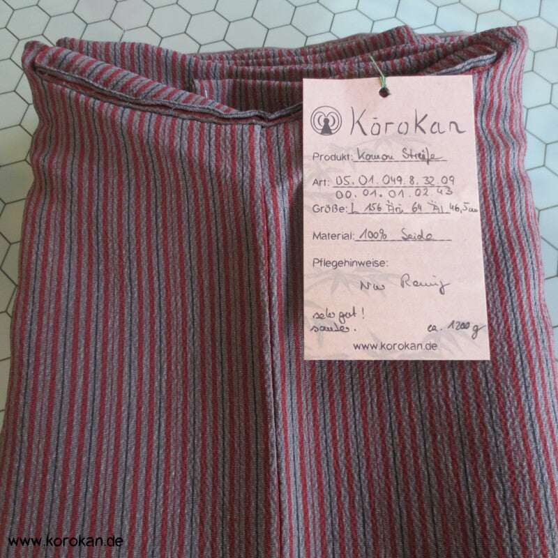 gestreifter Komon Kimono - alltagstauglich