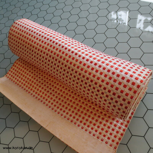 kleinkarierter Obi Seidenjacquard