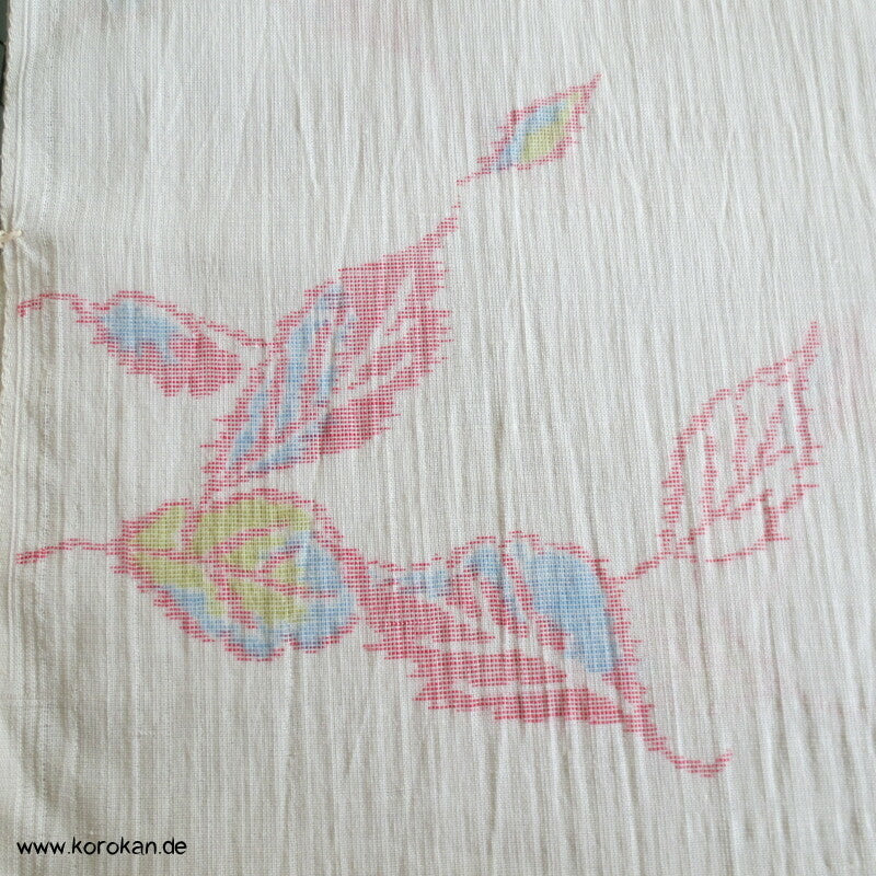 bunte Blätter Sommer Kimono Jofu - Ramie