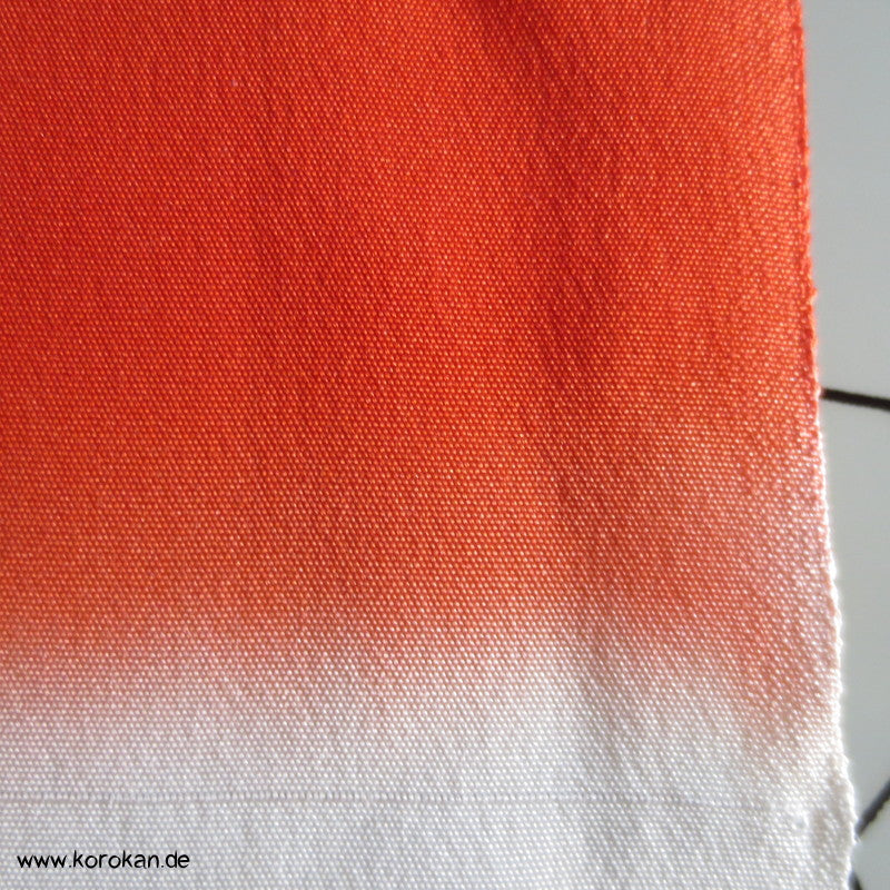 Hakkake Bokashi persimmon - weiß unteres Futter für Kimono