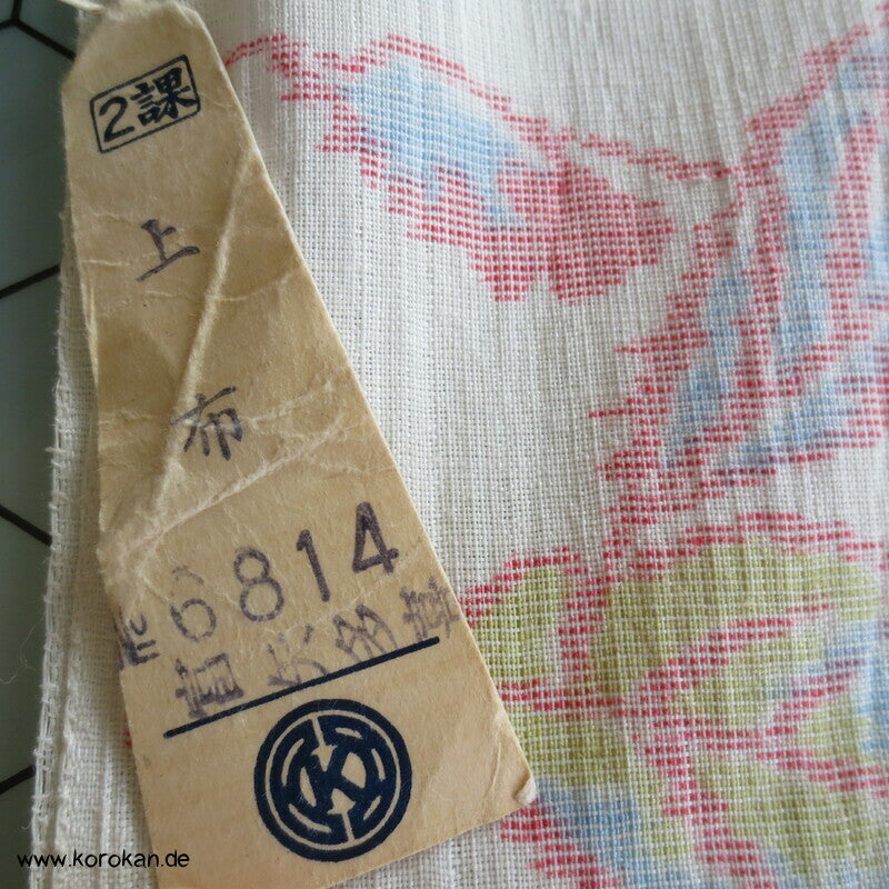 bunte Blätter Sommer Kimono Jofu - Ramie