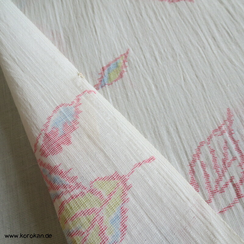 bunte Blätter Sommer Kimono Jofu - Ramie
