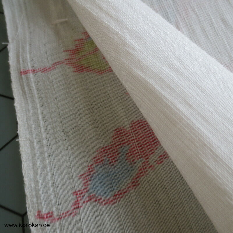 bunte Blätter Sommer Kimono Jofu - Ramie