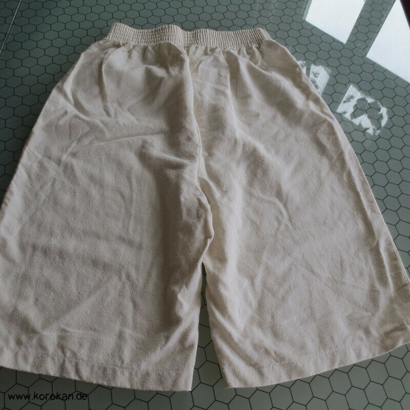 Bouretteseiden Shorts / Hosenrock, Gummizug, natur