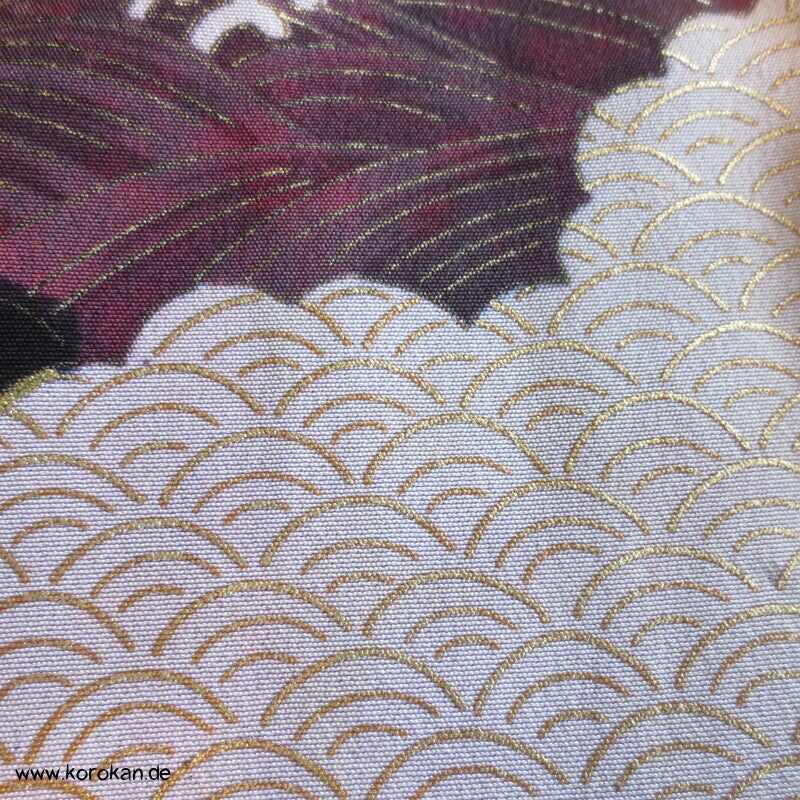 Kraniche, Goldgestickt Tomesode Kimono