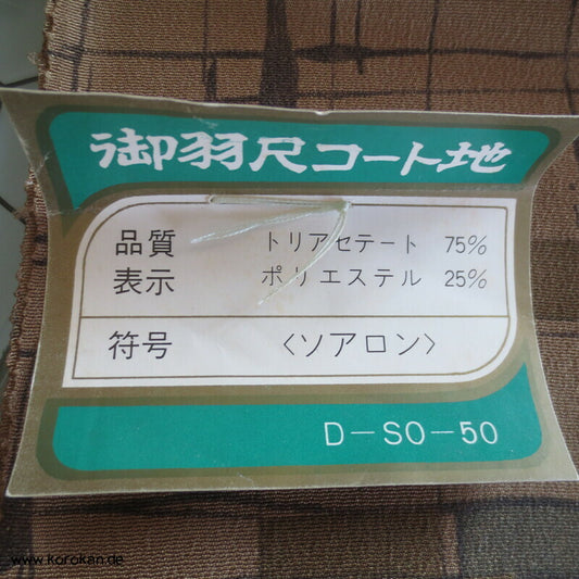 Druckkaro abstrakt Acetat Chirimen Crepe Tanmono