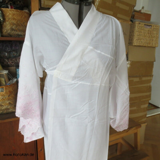 rosa Stickerei Juban Unterkimono