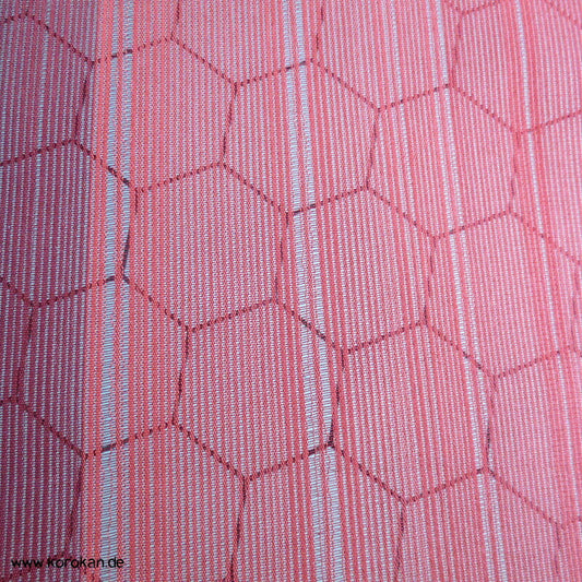 unregelmäßige Durchbruchstreifen Regenmantel Kimono Seide