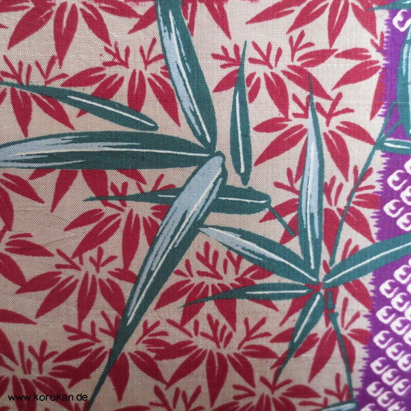 Bambus in vielen Formen antiker Komon Kimono