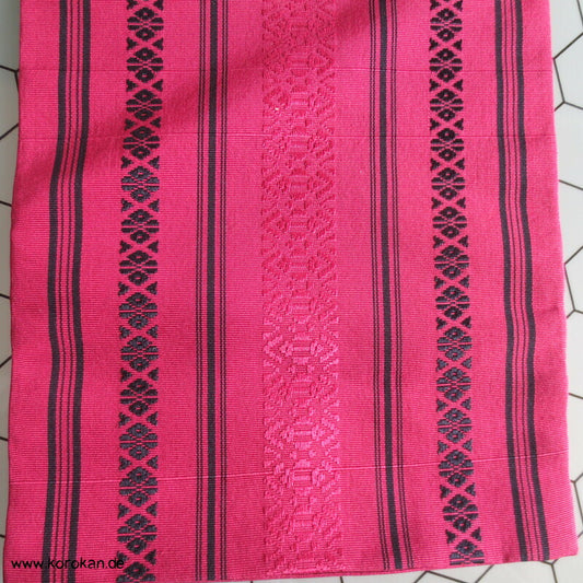 Hakata Streifen Himbeersorbetrot Hanhaba Obi