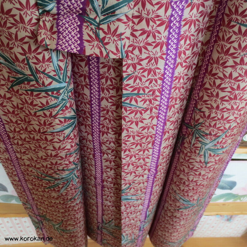 Bambus in vielen Formen antiker Komon Kimono